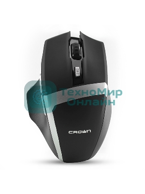 Мышь беспроводная Crown Gaming CMXG-801 черный, 1600 dpi, радиоканал, USB, кнопки - 7