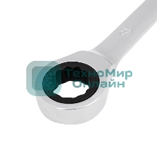 Ключ комбинированный трещоточный REXANT 15 мм, CrV, зеркальный хром