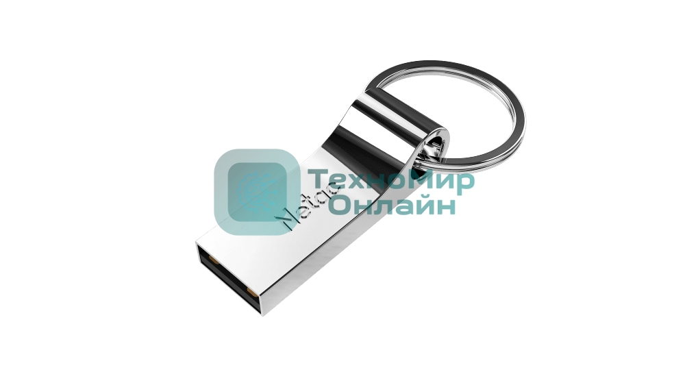 Флешка USB Netac U275 (NT03U275N-016G-20SL), 16Gb, USB 2.0, R/W 50/15, серебристый