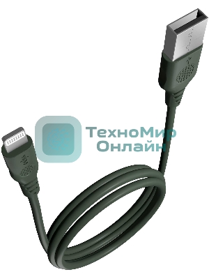 Кабель Vipe VPCBLMFIPVCGRN USB (m)-Lightning (m) 1.2м зеленый