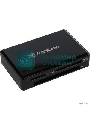 Кард-ридер Transcend RDF8/черный/SDXC,SDHC,microSDXC,microSDHC,CompactFlash,CompactFlash/USB 3.0/пластик