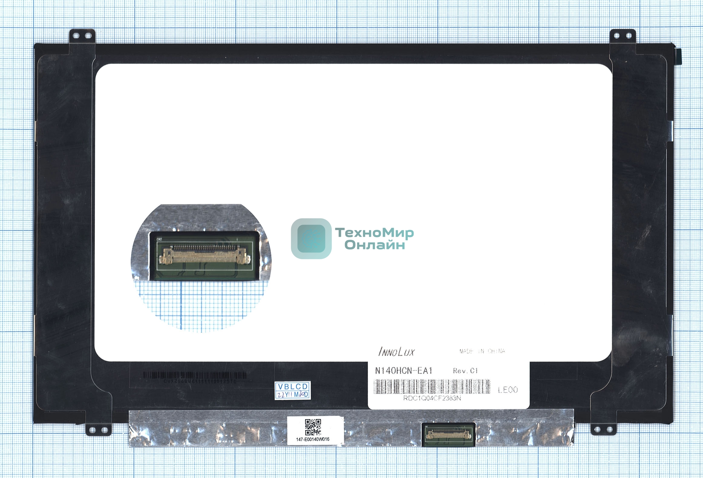 Матрица N140HCN-EA1 rev. C1 с креплениями