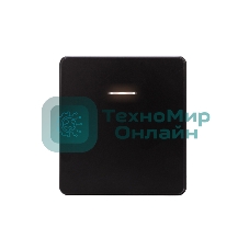 Выключатель Kranz ROUND 1 кл с подсветкой 10А с/у оникс