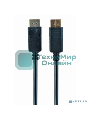 Кабель Filum Display port 1.8 м., ver.1.1, медь, черный, разъемы: Display port male- Display port male, пакет. FL-C-DP1.1M-DP1.1M-1.8M (894195)