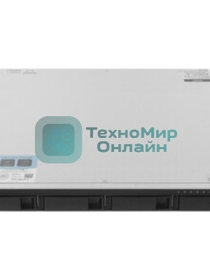 Сетевое хранилище SMB QNAP TS-464U-RP-8G NAS 4 HDD trays, rackmount 1U, 2 PSU. 4-core Intel Celeron N5105/N5095 2.0-2.9 GHz, 8 Gb RAM MAX, 2x2.5 Gigabit Ethernet, 4xUSB, 1xHDMI . PCIe Gen 3 x2, W/o rail kit RAIL-B02