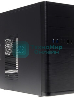Компьютерный корпус InWin POWERMAN ES701BK USB 3.0 (Mini Tower, mATX, 450W PM-450ATX, USB 3.0x2, USBx2 + Audio, черный)