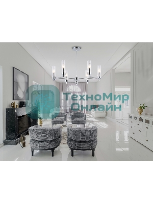 Люстра Ambrella light LH55151/6 CH/CL хром/прозрачный E14/6 max 40W D675*520