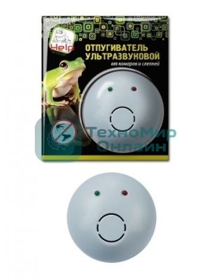 Отпугиватель HELP комаров и слепней ультразвуковой 220 В, 10 х 10 х 4,5 см