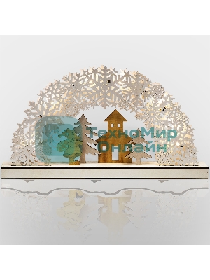 Деревянная фигурка с подсветкой 