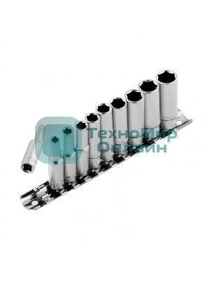 Набор удлиненных торцевых головок Stels 1/4