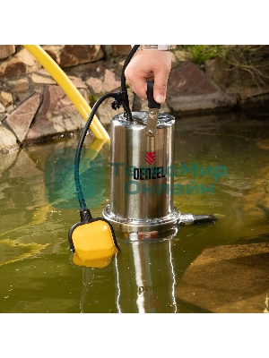 Насос Denzel DP1100X дренажный 1100Вт подъем 11м 15500л/ч