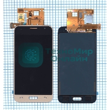 Дисплей для Samsung Galaxy J1 (2016) SM-J120F (TFT) золотистый