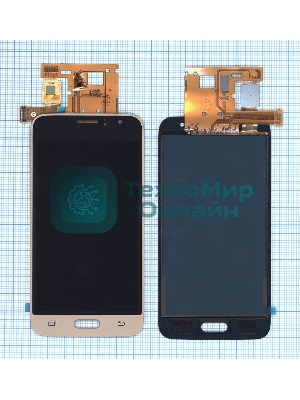 Дисплей для Samsung Galaxy J1 (2016) SM-J120F (TFT) золотистый