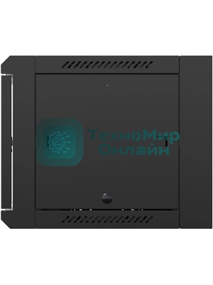 Шкаф коммутационный NTSS (NTSS-W9U6060GS-BL) настенный 9U 570x600мм пер.дв.стекл 60кг черный 22кг
