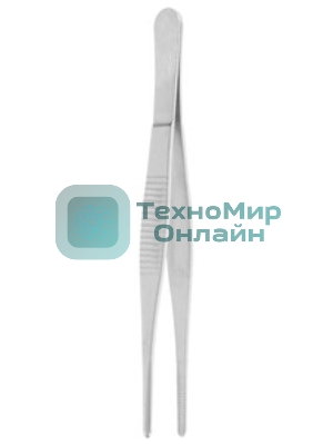 Пинцет прямой Rexant 120 мм (блистер)