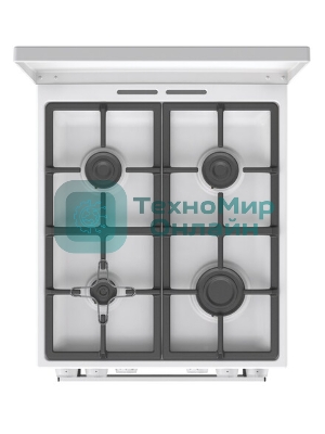 Плита комбинированная Gorenje GK5C42WF-B белый, конфорок 4 газовых, духовка 70 л, 50 см x 85 см x 59.4 см