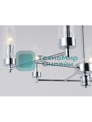 Люстра Ambrella light LH55151/6 CH/CL хром/прозрачный E14/6 max 40W D675*520