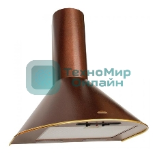 Вытяжка каминная Elikor Эпсилон 60П-430-П3Л медный антик/золотистый, 60 см, 430 куб. м/ч, 54 дБ