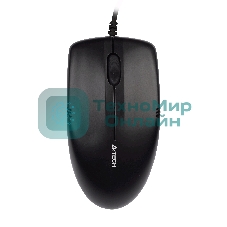Мышь проводная A4Tech OP-530NU черный, 1200 dpi, USB, кнопки - 3
