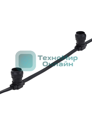 Гирлянда Neon-night Белт Лайт 2жил. 2х2.5 черный провод шаг 40 см 220В IP54 (уп. 100м)