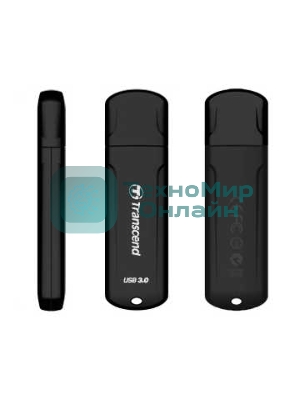 Флешка USB Transcend JetFlash 750 (TS64GJF750K), 64Gb, USB 3.0, R/W 130/40, черный