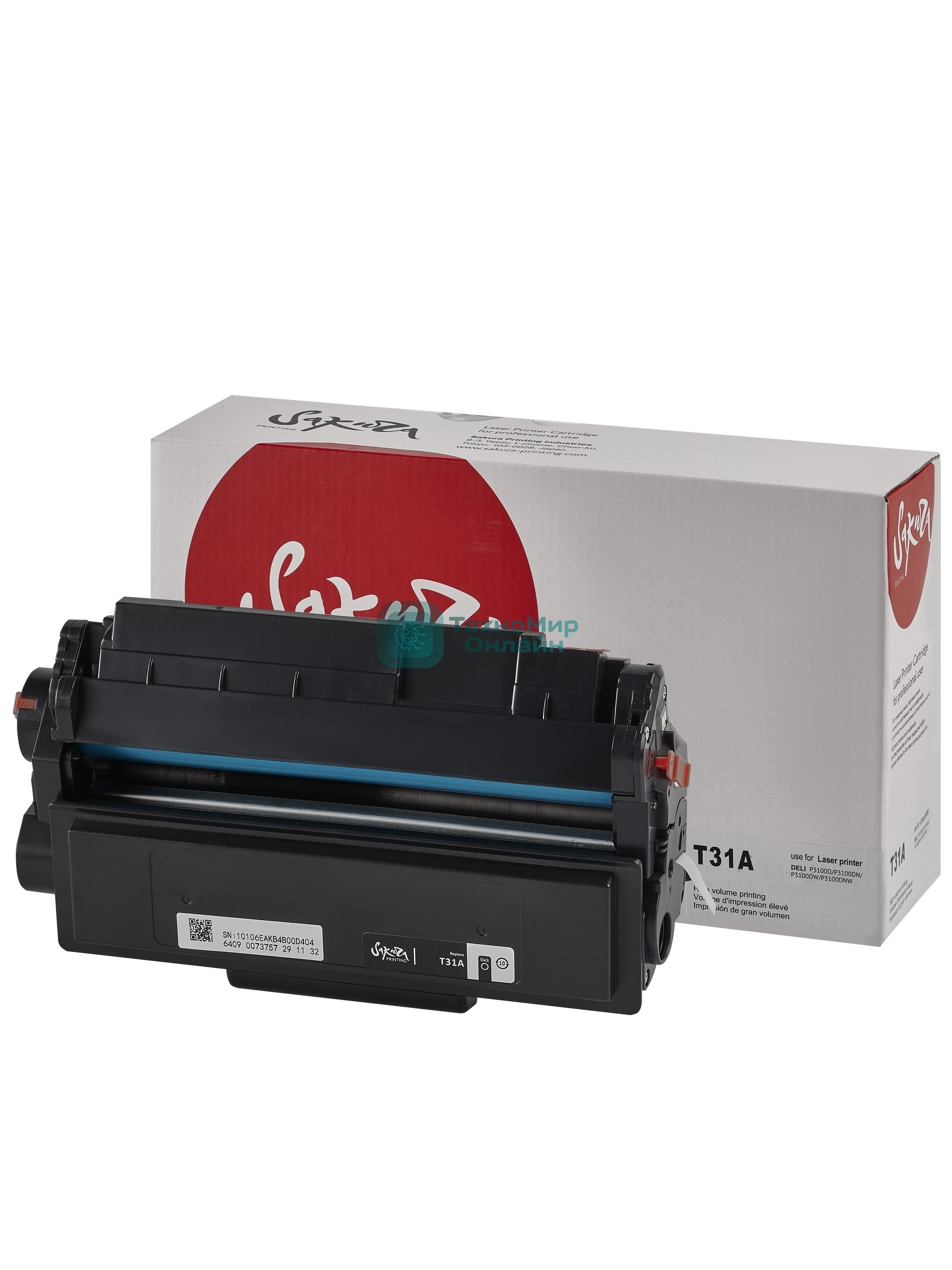 Картридж лазерный Sakura T31A для Deli P3100/M3100, черный, 2000к.