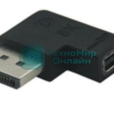 Удлинитель Displayport угловой папа на Mini Displayport мама