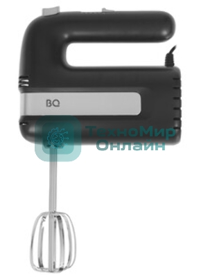 Миксер BQ MX421 черный. Мощность:150 Вт, 5 скоростей работы, скорость вращения до 1400 об,мин