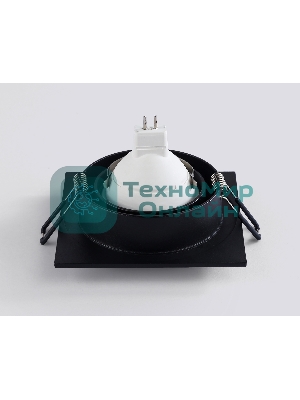 Светильник встраиваемый Ambrella light TN102729 BK черный GU5.3 92*92*23