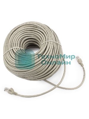 Патч-корд UTP Cablexpert cat.5e, 50м, литой, многожильный, серый