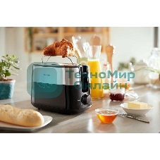Тостер Philips HD2516 830Вт черный/стальной