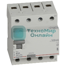 Выключатель дифференциального тока (УЗО) 4п 40А 300мА тип AC RX3 Leg 402071