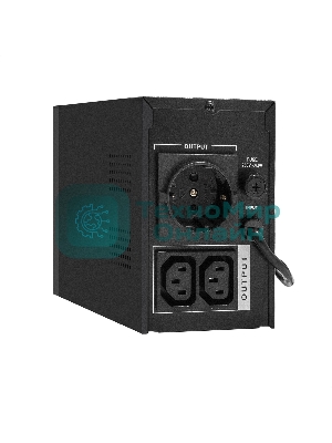 Источник бесперебойного питания ExeGate SpecialPro UNB-650.LED.AVR.1SH.2C13 650VA/360W, LED, AVR, 1*Schuko+2*C13, металлический корпус, черный