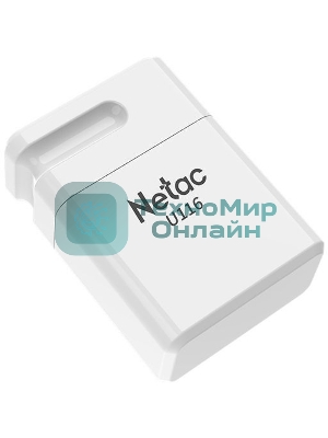 Флешка USB Netac U116 (NT03U116N-032G-20WH), 32Gb, USB 2.0, R/W 70/30, белый