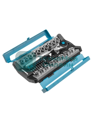Набор торцевых головок Gross 14145 трещотка 120 зубьев, 36 предметов