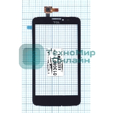 Сенсорное стекло (тачскрин) для Alcatel One Touch Scribe Easy 8000D черное