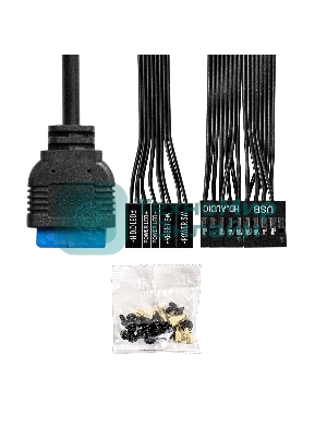 Компьютерный корпус Desktop ExeGate MI-302U-400 (mATX/mini-ITX, TPS400 8см, 1хUSB+1хUSB 3.0, HD аудио, черный)