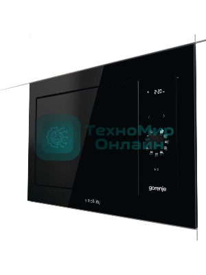 Встраиваемая микроволновая печь GORENJE BM235G1SYB черный 23 л, 900 Вт, переключатели - поворотный механизм/сенсор