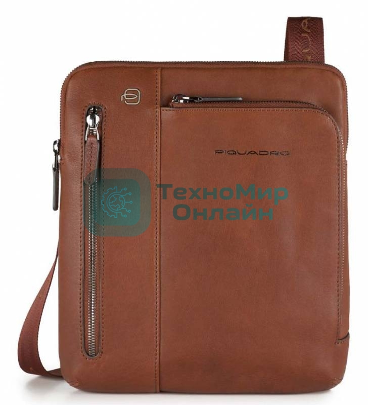 Сумка для ноутбука Piquadro черный Square CA1816B3/CU светло-коричневый натур.кожа