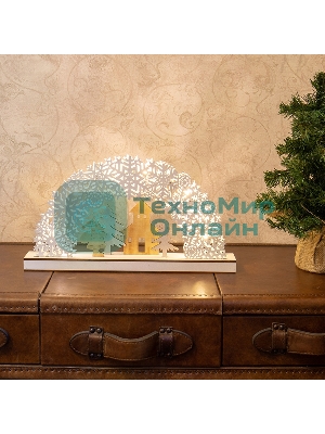 Деревянная фигурка с подсветкой 