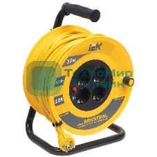 Катушка IEK WKP14-10-04-30 УК30 с т/з 4 места 2 Р + P Е/30м 3х1,0 мм2 