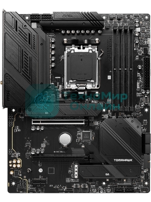 Материнская плата MSI MAG B650 TOMAHAWK WIFI, AM5, AMD B650, 4xDDR5, 6xSATA, 3xM.2, 1xPCI-E 4.0 x16, 1xPCI-E 4.0 x2, 1xHDMI, 1xDisplayPort, 1xUSB Type-C, 1x2.5Gb LAN, 2xUSB-A 2.0, 3xUSB-A 3.2 Gen 1, 3xUSB-A 3.2 Gen 2, 5x3.5 мм, 7.1, Standard-ATX