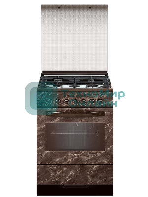 Плита комбинированная Gefest ПГЭ 6302-03 0054 коричневый, конфорок 4 газовых, духовка 55 л, 60 см x 85 см x 60 см