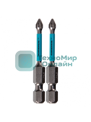 Набор бит торсионных Gross PH1x50 мм, для ударных шуруповертов, 2 шт.