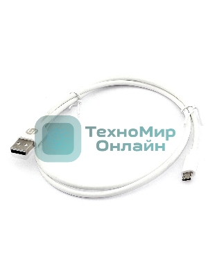 Дата-кабель Amperin USB-microUSB 1m 2A белый (YDS-C-AM)