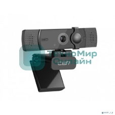 Веб-камера CBR CW-872FHD 1920x1080, 30 кадр/с, USB Type-A, микрофон (шумоподавление), автоматическая фокусировка, шторка приватности, универсальное крепление