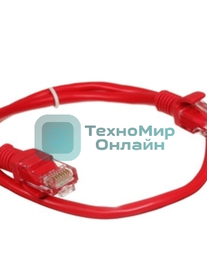 Патч-корд UTP Cablexpert cat.5e, 0.5м, литой, многожильный, черный