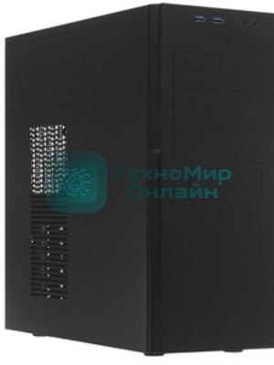 Компьютерный корпус MidiTower Powerman BA833 черный (без блока питания)