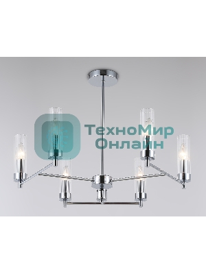 Люстра Ambrella light LH55151/6 CH/CL хром/прозрачный E14/6 max 40W D675*520