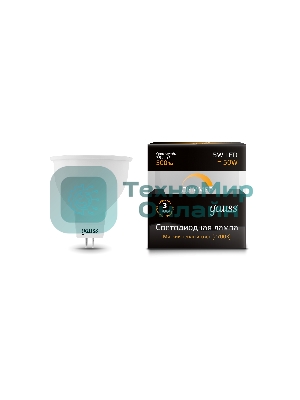 Лампа светодиодная Gauss LED MR16 GU5.3-dim 5W 2700K диммируемая